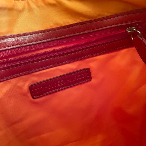 Tommy Hilfiger red shoulder purse - Picture 8 of 10